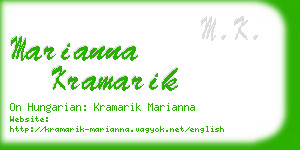 marianna kramarik business card